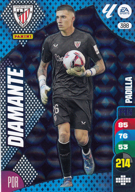 #388 Padilla (Athletic Bilbao) Panini Adrenalyn XL La Liga 2024-25 DIAMANTES
