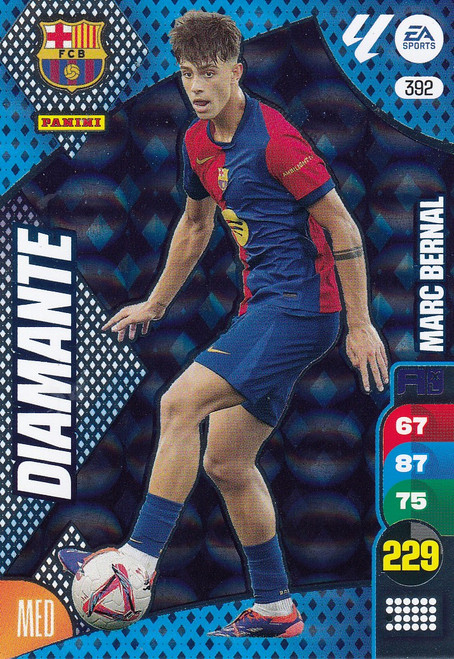 #392 Marc Bernal (FC Barcelona) Panini Adrenalyn XL La Liga 2024-25 DIAMANTES