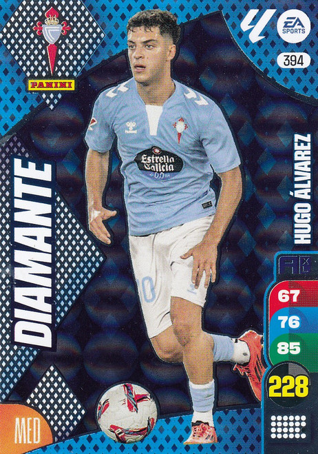 #394 Hugo Alvarez (RC Celta Vigo) Panini Adrenalyn XL La Liga 2024-25 DIAMANTES