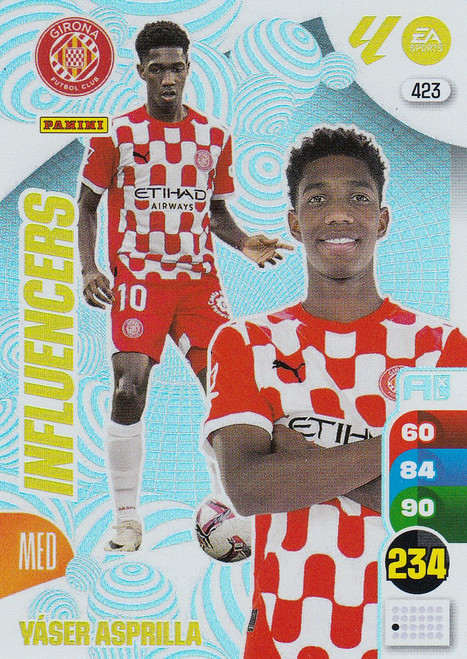#423 Yasser Asprilla (Girona FC) Panini Adrenalyn XL La Liga 2024-25 INFLUENCERS #423 Yasser Asprilla (Girona FC) Panini Adrenalyn XL La Liga 2024-25 INFLUENCERS