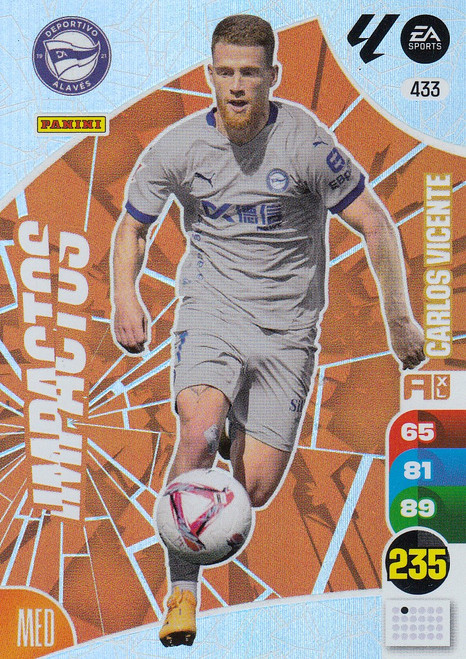 #433 Carlos Vicente (Deportivo Alavés) Panini Adrenalyn XL La Liga 2024-25 IMPACTOS