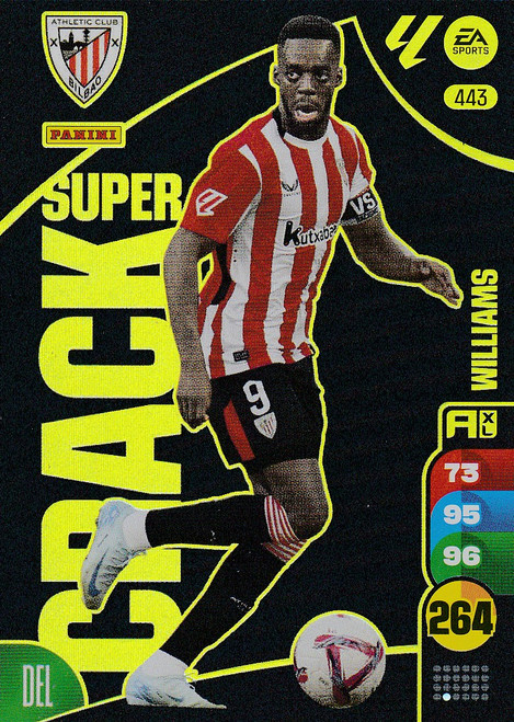 #443 Williams (Athletic Bilbao) Panini Adrenalyn XL La Liga 2024-25 SUPER CRACKS