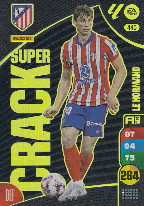 #445 Le Normand (Atletico Madrid) Panini Adrenalyn XL La Liga 2024-25 SUPER CRACKS #445 Le Normand (Atletico Madrid) Panini Adrenalyn XL La Liga 2024-25 SUPER CRACKS