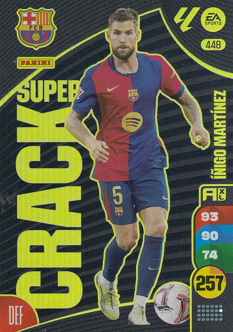 #448 Inigo Martinez (FC Barcelona) Panini Adrenalyn XL La Liga 2024-25 SUPER CRACKS #448 Inigo Martinez (FC Barcelona) Panini Adrenalyn XL La Liga 2024-25 SUPER CRACKS