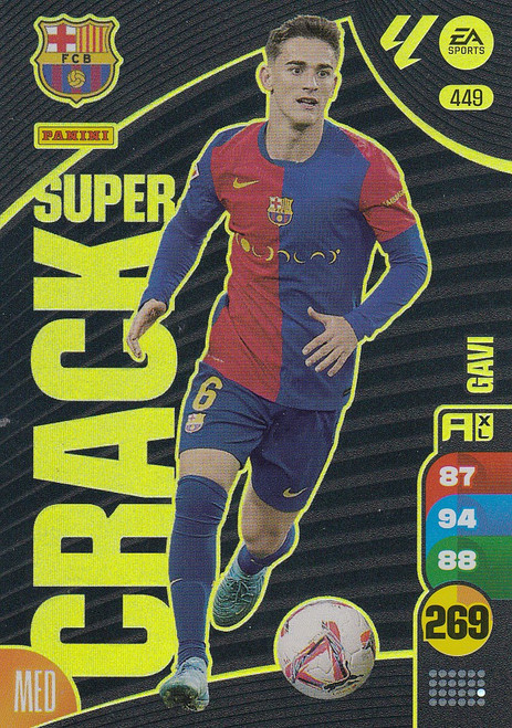 #449 Gavi (FC Barcelona) Panini Adrenalyn XL La Liga 2024-25 SUPER CRACKS #449 Gavi (FC Barcelona) Panini Adrenalyn XL La Liga 2024-25 SUPER CRACKS