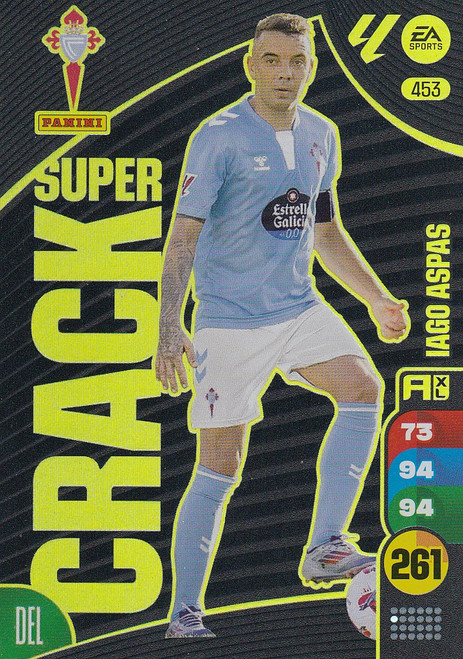 #453 Iago Aspas (RC Celta Vigo) Panini Adrenalyn XL La Liga 2024-25 SUPER CRACKS