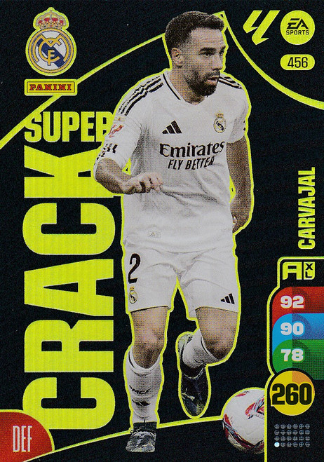 #456 Carvajal (Real Madrid CF) Panini Adrenalyn XL La Liga 2024-25 SUPER CRACKS