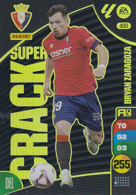 #460 Bryan Zaragoza (CA Osasuna) Panini Adrenalyn XL La Liga 2024-25 SUPER CRACKS
