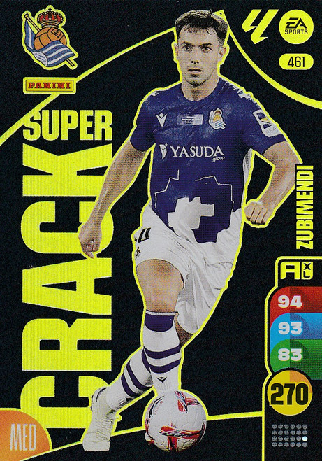 #461 Zubimendi (Real Sociedad) Panini Adrenalyn XL La Liga 2024-25 SUPER CRACKS