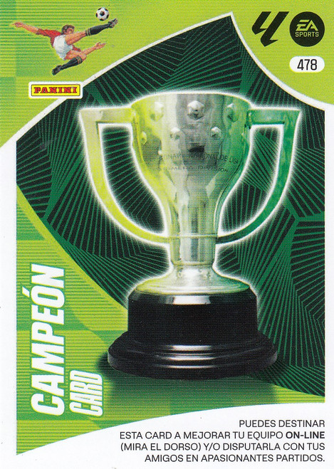 #478 Campeon Card Panini Adrenalyn XL La Liga 2024-25