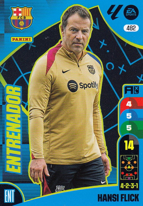 #482 Hansi Flick (FC Barcelona) Panini Adrenalyn XL La Liga 2024-25 ENTRENADOR #482 Hansi Flick (FC Barcelona) Panini Adrenalyn XL La Liga 2024-25 ENTRENADOR