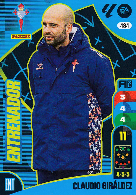 #484 Claudio Giraldez (RC Celta Vigo) Panini Adrenalyn XL La Liga 2024-25 ENTRENADOR