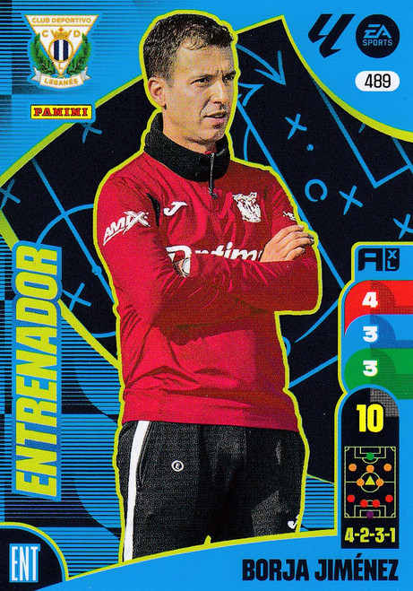 #489 Borja Jimenez (CD Leganes) Panini Adrenalyn XL La Liga 2024-25 ENTRENADOR #489 Borja Jimenez (CD Leganes) Panini Adrenalyn XL La Liga 2024-25 ENTRENADOR