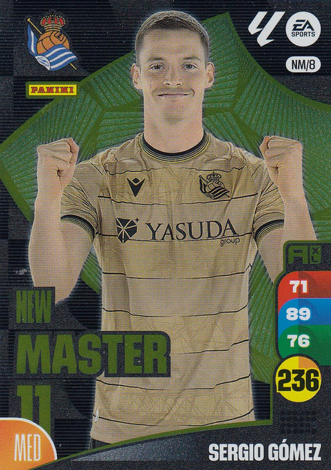 #NM8 Sergio Gomez (Real Sociedad) Panini Adrenalyn XL La Liga 2024-25 NEW MASTER