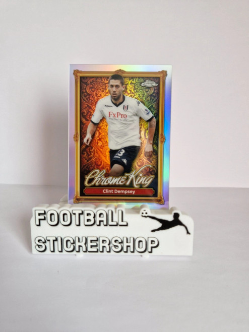 #CK10 Clint Dempsey (Fulham) Topps Premier League 2026 Trading Card CHROME KING #CK10 Clint Dempsey (Fulham) Topps Premier League 2026 Trading Card CHROME KING