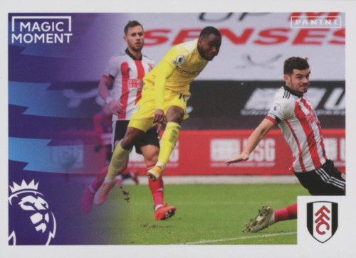 #252 Magic Moment (Fulham) Panini Premier League 2021 Sticker Collection
