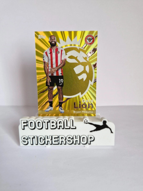 #GL4 Bryan Mbeumo (Brentford) Topps Premier League 2026 Trading Card GOLD LION #GL4 Bryan Mbeumo (Brentford) Topps Premier League 2026 Trading Card GOLD LION