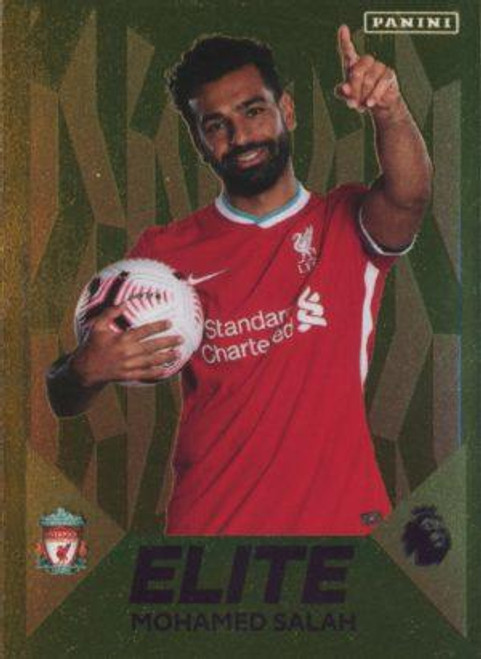 #323 Mohamed Salah (Liverpool) Panini Premier League 2021 Sticker Collection ELITE