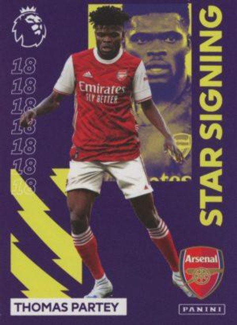 #333 Thomas Partey (Arsenal) Panini Premier League 2021 Sticker Collection STAR SIGNING