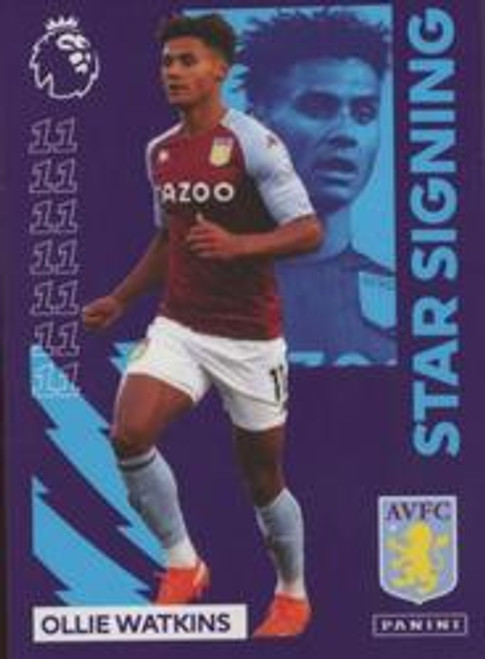 #334 Ollie Watkins (Aston Villa) Panini Premier League 2021 Sticker Collection STAR SIGNING