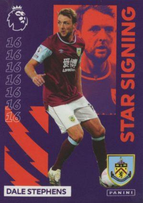 #336 Dale Stephens (Burnley) Panini Premier League 2021 Sticker Collection STAR SIGNING