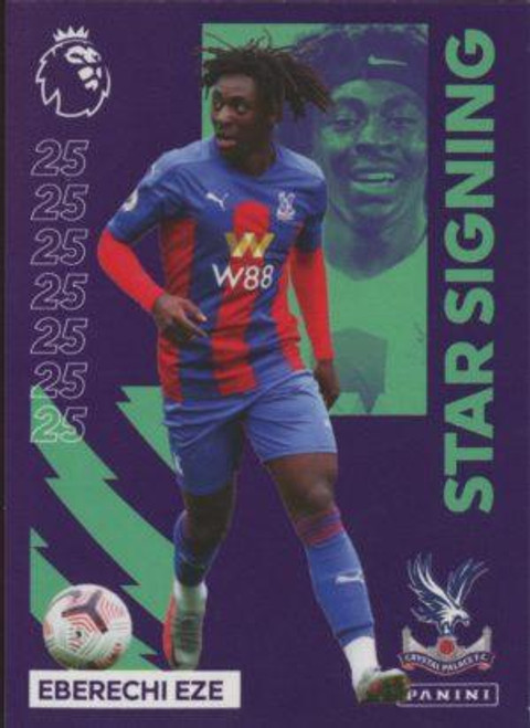 #338 Eberechi Eze (Crystal Palace) Panini Premier League 2021 Sticker Collection STAR SIGNING