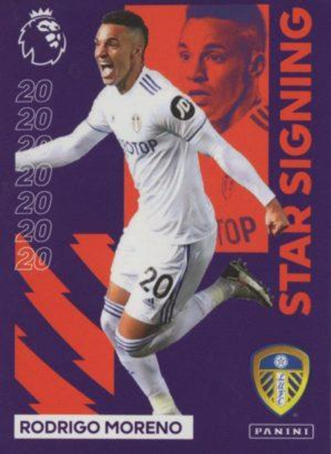 #341 Rodrigo Moreno (Leeds United) Panini Premier League 2021 Sticker Collection STAR SIGNING