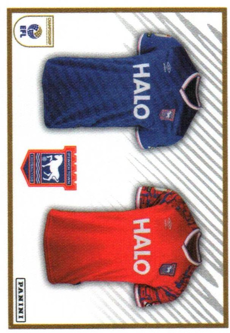 #144 Home & Away Kits (Ipswich Town) Panini EFL 2025/26 Sticker Collection