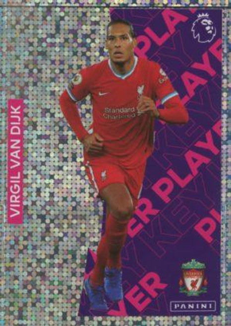 #377 Virgil van Dijk (Liverpool) Panini Premier League 2021 Sticker Collection KEY PLAYER