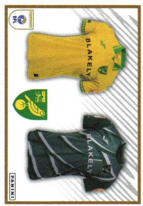 #216 Home & Away Kits (Norwich City) Panini EFL 2025/26 Sticker Collection