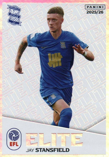 #233 Jay Stanfield (Birmingham City) Panini EFL 2025/26 Sticker Collection ELITE