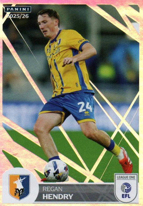 #594 Regan Hendry (Mansfield Town) Panini EFL 2025/26 Sticker Collection KEY PLAYER