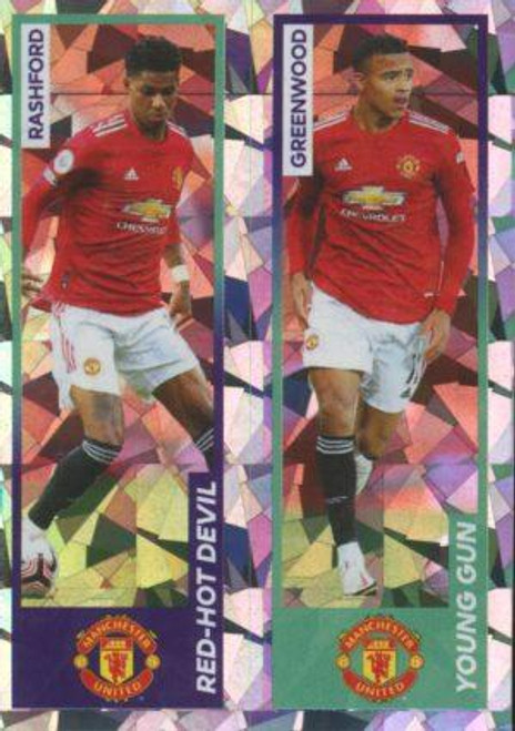 #438 Rashford/ Greenwood (Manchester United) Panini Premier League 2021 Sticker Collection