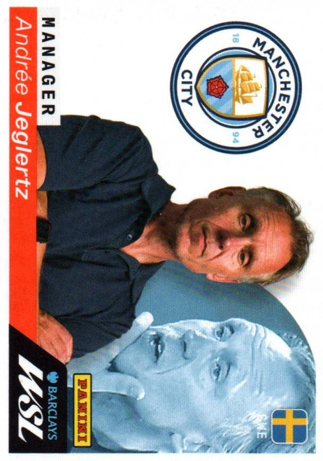 #26 Andree Jeglertz (Manager - Manchester City) Panini Women's Super League 2026 Sticker Collection