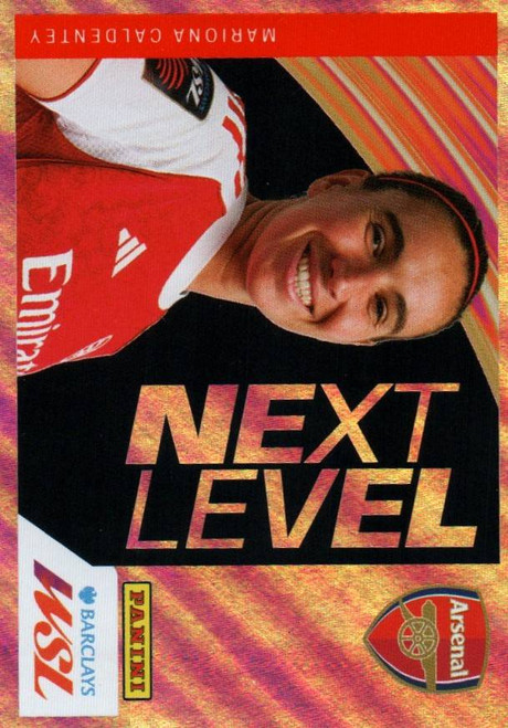 #64 Mariona Caldentey (Arsenal) Panini Women's Super League 2026 Sticker Collection NEXT LEVEL