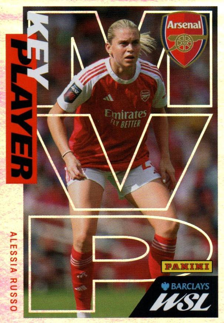 #66 Alessia Russo (Arsenal) Panini Women's Super League 2026 Sticker Collection KEY PLAYER
