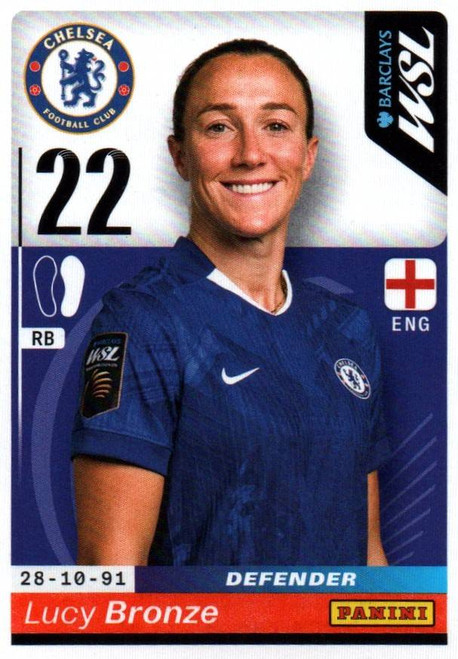 #145 Lucy Bronze (Chelsea) Panini Women's Super League 2026 Sticker Collection