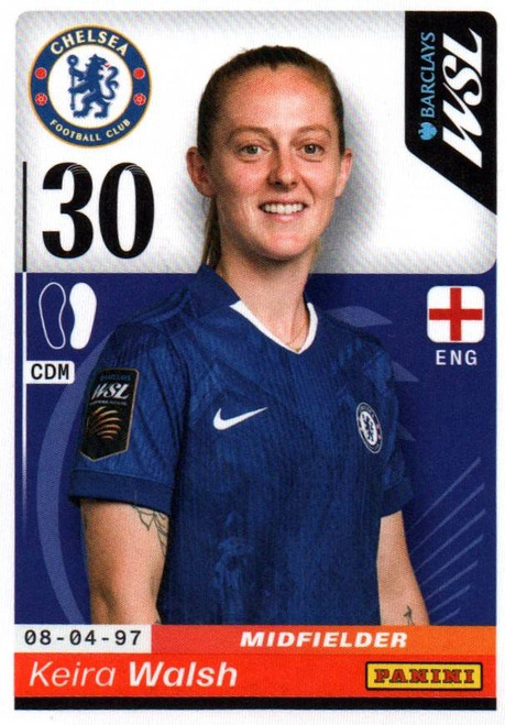 #149 Keira Walsh (Chelsea) Panini Women's Super League 2026 Sticker Collection