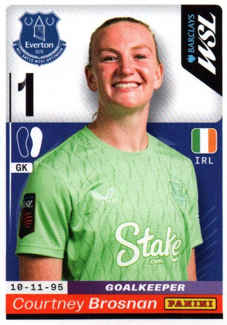 #171 Courtney Brosnan (Everton) Panini Women's Super League 2026 Sticker Collection