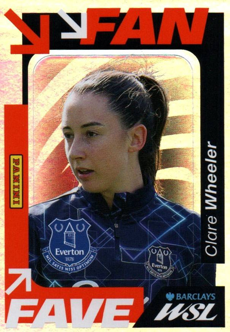 #193 Clare Wheeler (Everton) Panini Women's Super League 2026 Sticker Collection FAN FAVE