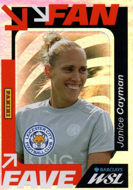 #226 Janice Cayman (Leicester City) Panini Women's Super League 2026 Sticker Collection FAN FAVE