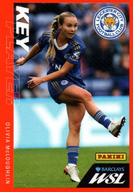 #230 Olivia McLoughlin (Leicester City) Panini Women's Super League 2026 Sticker Collection KEY PLAYER