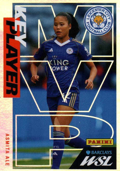 #231 Amita Ale (Leicester City) Panini Women's Super League 2026 Sticker Collection KEY PLAYER