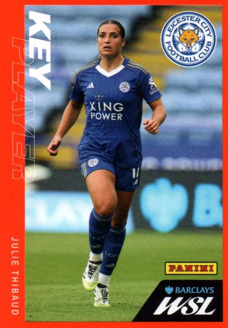 #232 Julie Thibaud (Leicester City) Panini Women's Super League 2026 Sticker Collection KEY PLAYER