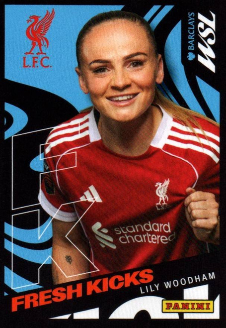 #273 Lily Woodham (Liverpool) Panini Women's Super League 2026 Sticker Collection FRESH KICKS