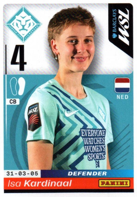 #286 Isa Kardinaal (London City Lionesses) Panini Women's Super League 2026 Sticker Collection