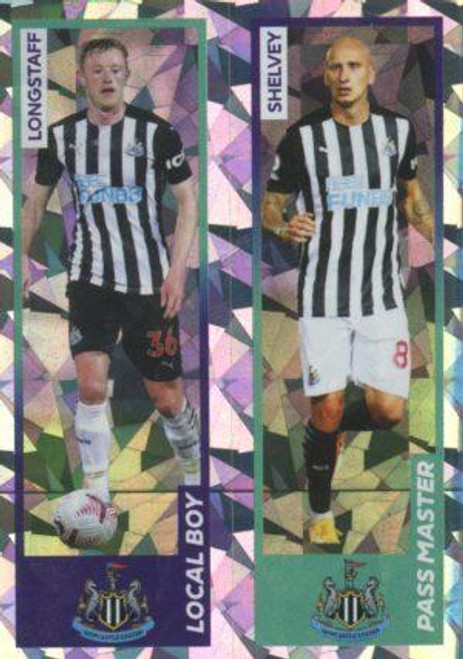 #467 S Longstaff/ Shelvey (Newcastle United) Panini Premier League 2021 Sticker Collection