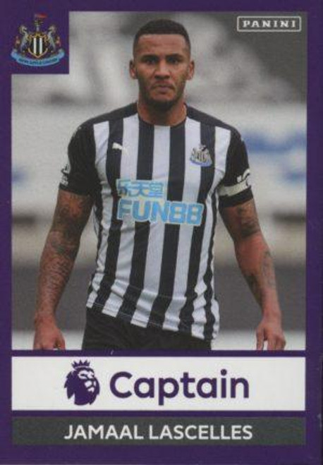 #468 Jamaal Lascelles (Newcastle United) Panini Premier League 2021 Sticker Collection CAPTAIN