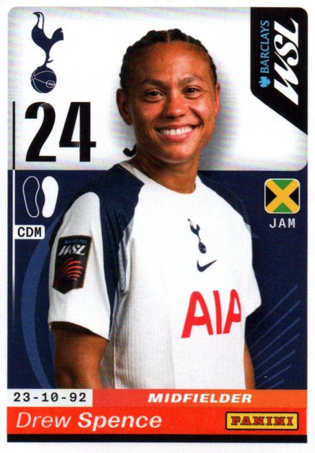#393 Drew Spence (Tottenham Hotspur) Panini Women's Super League 2026 Sticker Collection