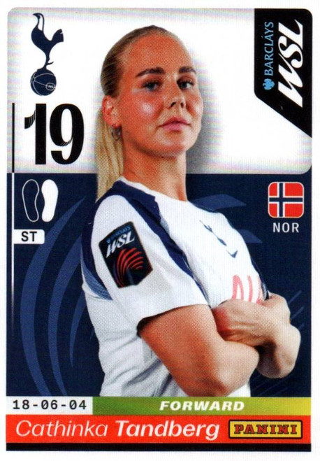 #400 Cathinka Tandberg (Tottenham Hotspur) Panini Women's Super League 2026 Sticker Collection